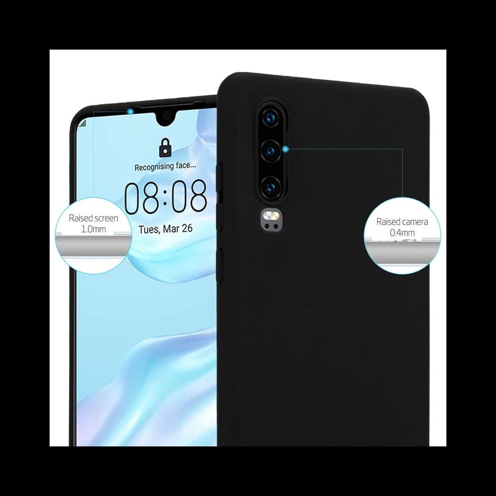 Crong Soft Skin Cover Huawei P30 (black) - 6