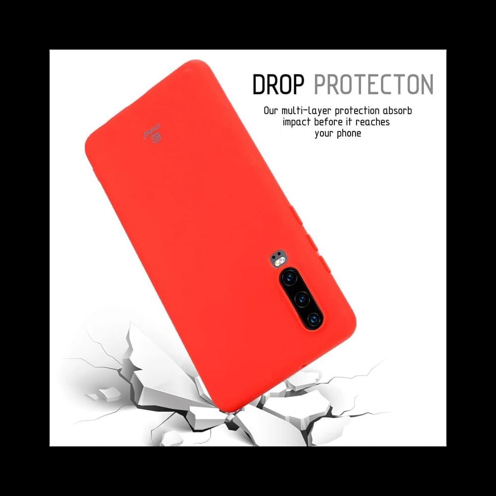 Case Crong Soft Skin Cover Huawei P30 (rot) - 4