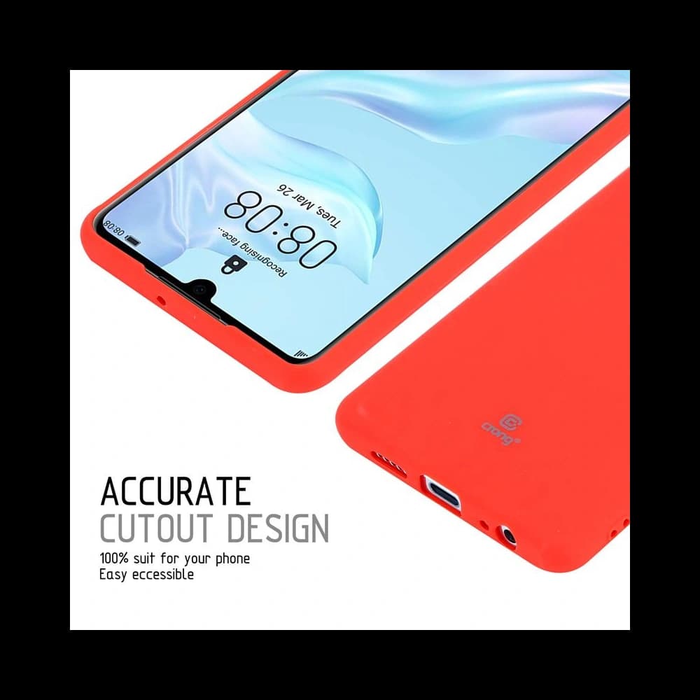 Case Crong Soft Skin Cover Huawei P30 (rot) - 7