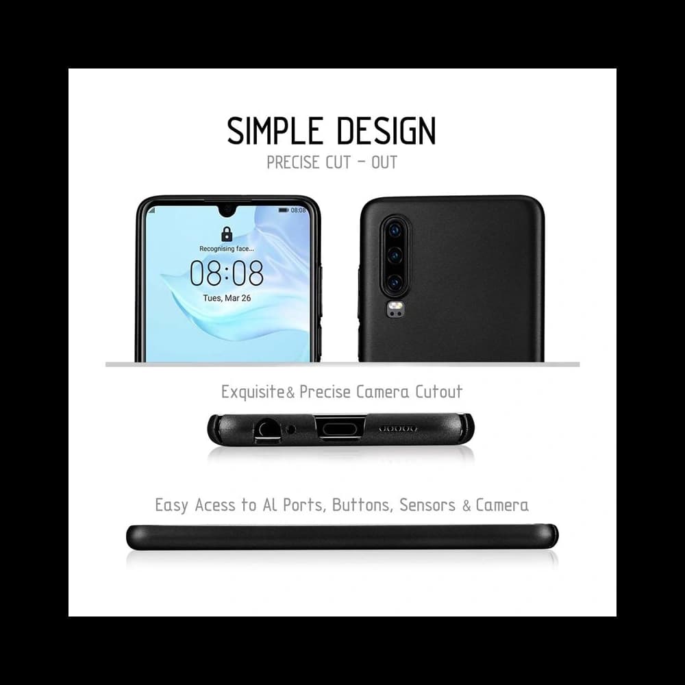 Crong Smooth Skin Huawei P30 (black) - 4