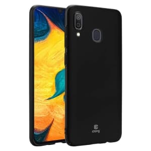 Case Crong Smooth Skin Samsung Galaxy A30 (schwarz)