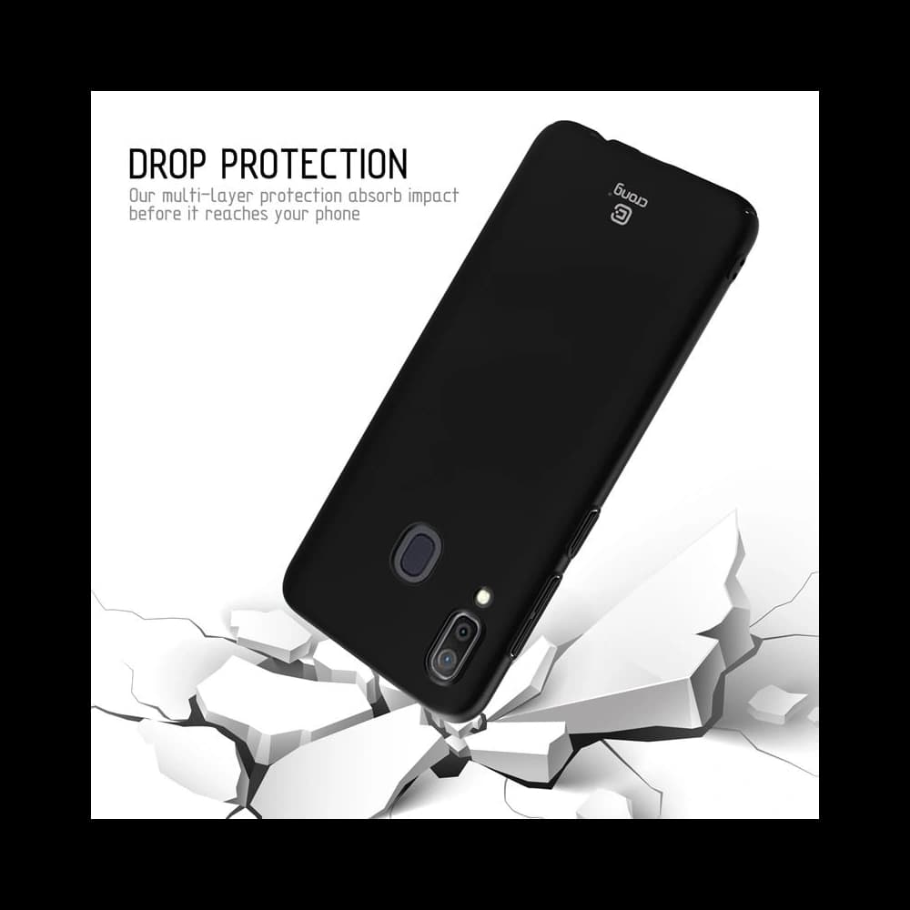 Case Crong Smooth Skin Samsung Galaxy A30 (schwarz) - 3