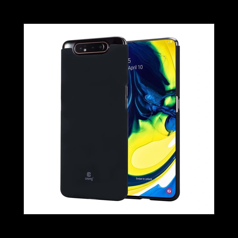 Case Crong Smooth Skin Samsung Galaxy A80/A90 (schwarz) - 3