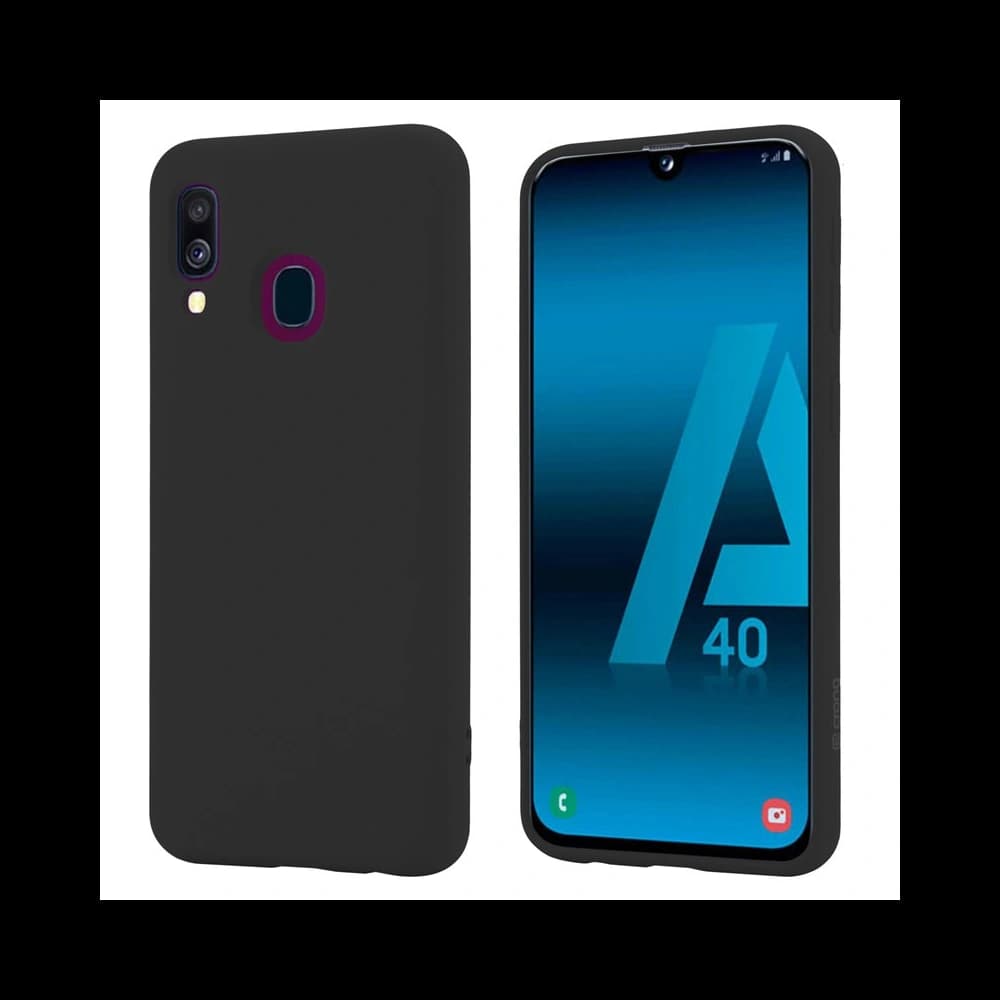 Case Crong Color Cover Samsung Galaxy A40 (schwarz) - 1