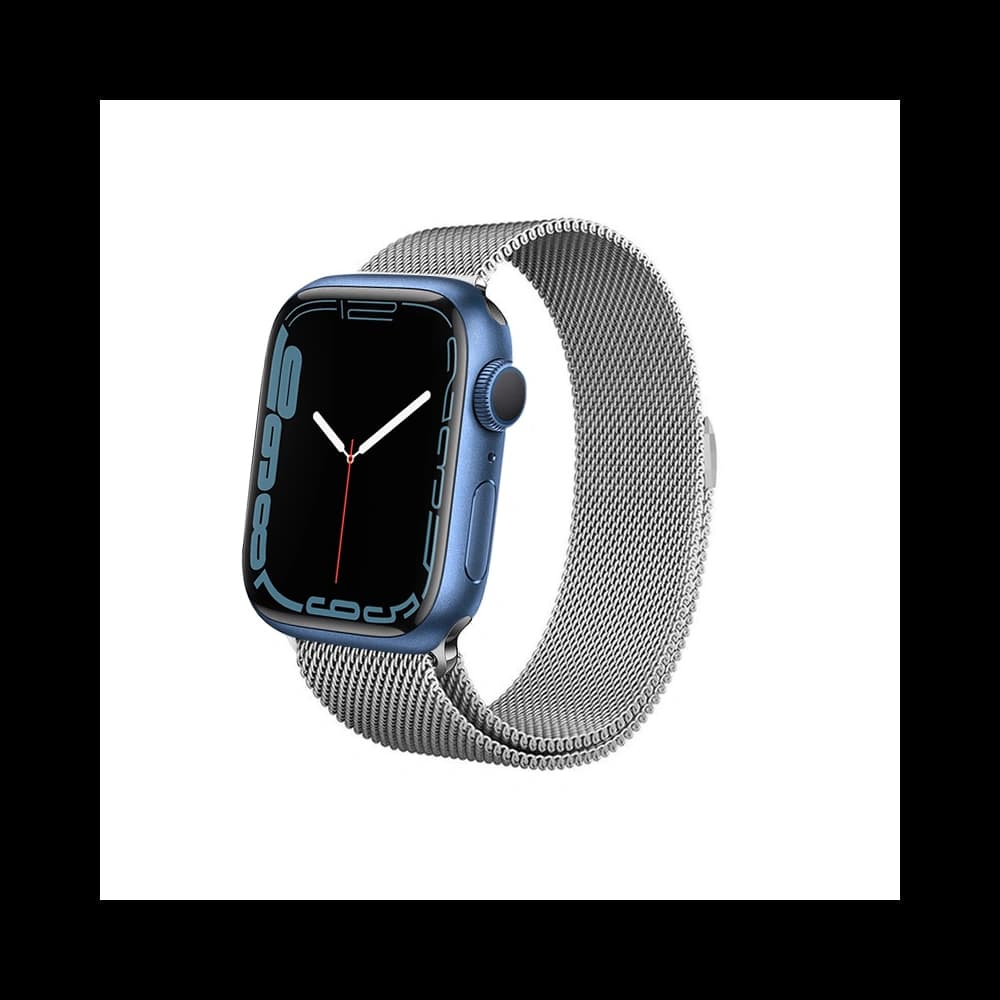 Armband Crong Milano Steel Apple Watch 4/5/6/7/SE/8/9/Ultra 44/45/49mm (silber) - 8