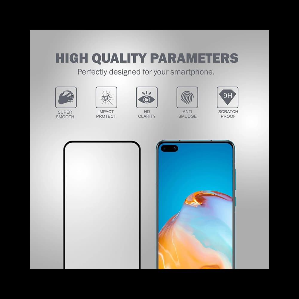Gehärtetes Glas Crong 3D Armour Glass Huawei P40 + Installationsrahmen - 6