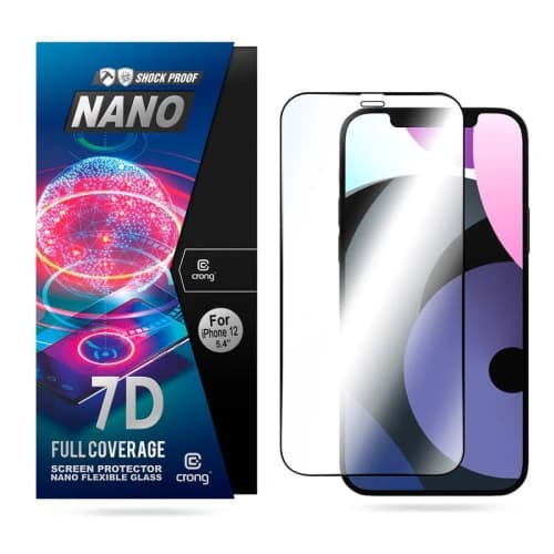 Hybri Glass Crong 7D Nano Flexibles Glas für Apple iPhone 12 mini