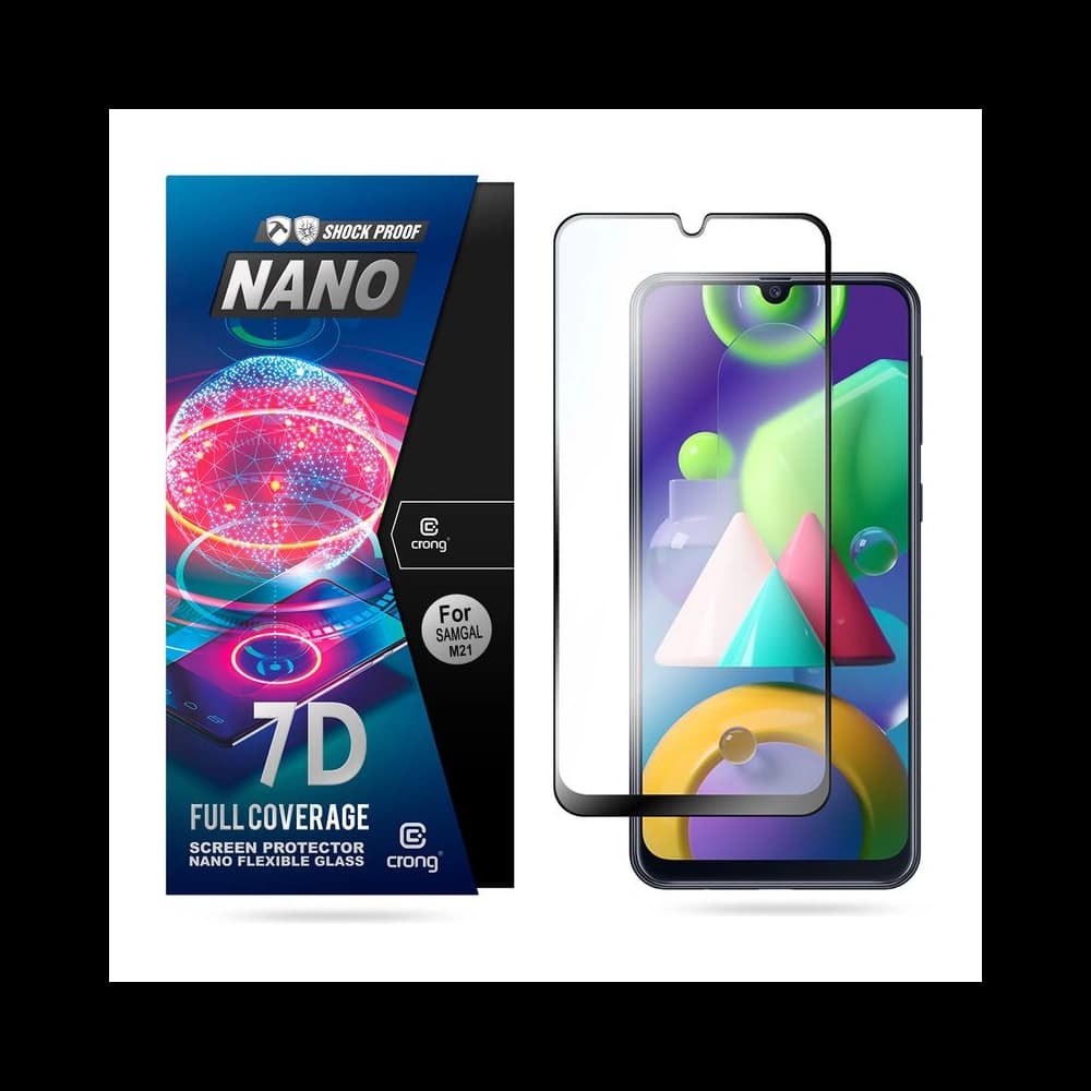 Hybriertes Glas Crong 7D Nano Flexibles Glas Samsung Galaxy M21 - 1