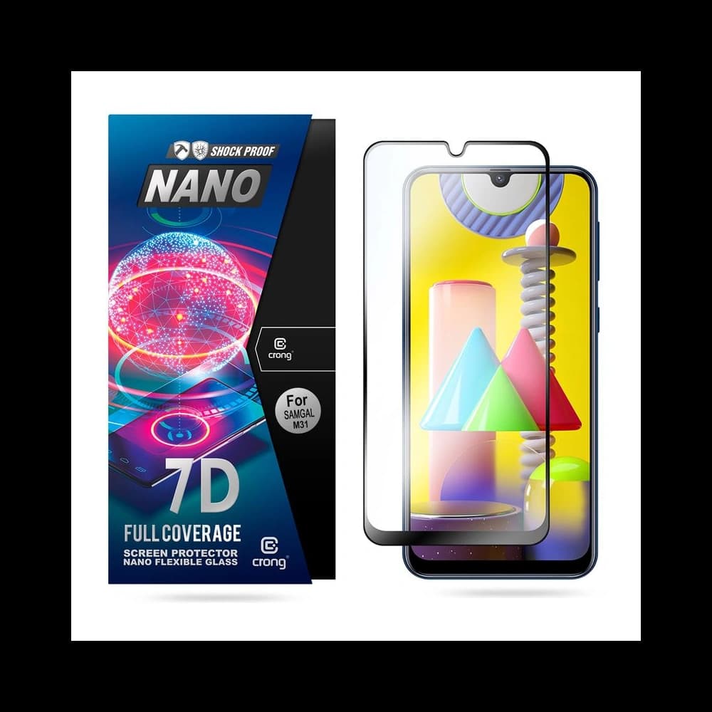 Crong 7D Nano Flexible Glass Samsung Galaxy M31 - 1