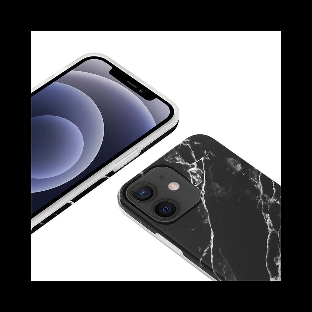 Case Crong Marble Case Apple iPhone 12 mini (schwarz) - 2