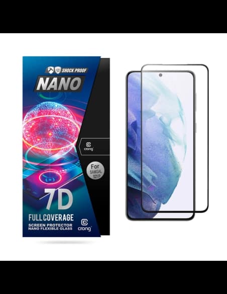 Szkło hybrydowe Crong 7D Nano Flexible Glass Samsung Galaxy S21+ Plus