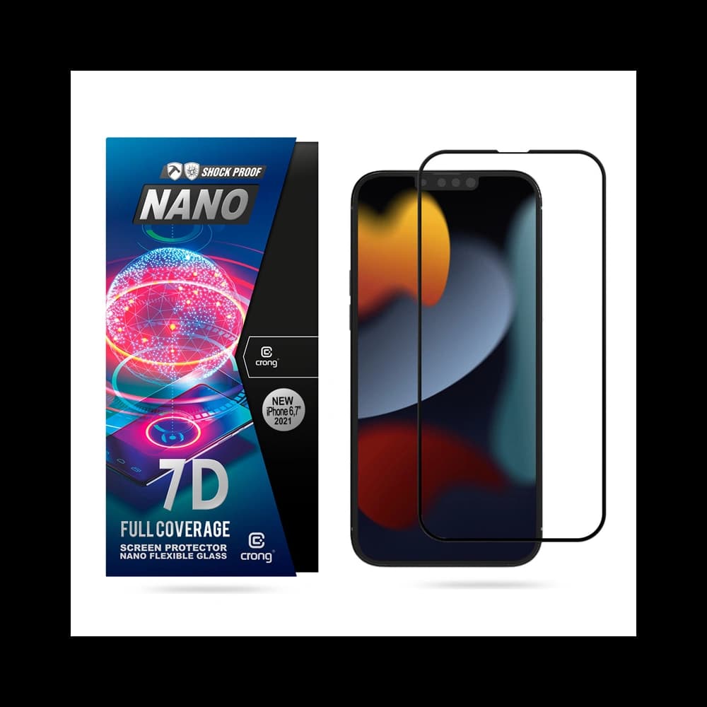 Sticlă hibridă Crong 7D Nano Flexible Glass Apple iPhone iPhone 14 Plus / 15 Plus - 1