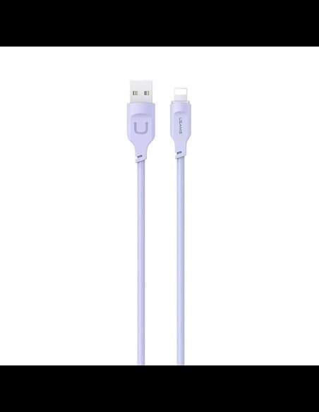 USAMS Lithe Series Cable USB/Lightning Fast Charging 2,4A 1,2m purple (US-SJ565)