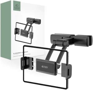 Zuhanyzófej tartó Tech-Protect V2 Stretchable Headrest Car Mount Fekete