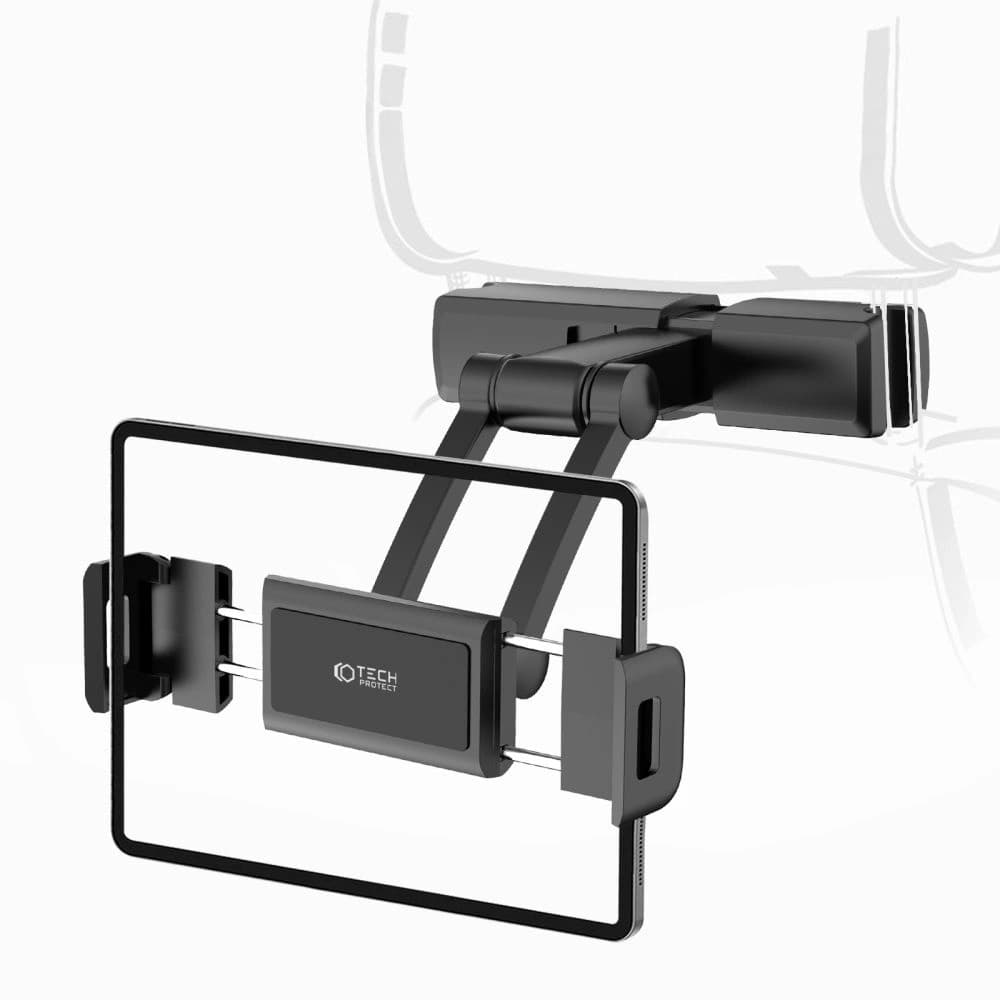 Zuhanyzófej tartó Tech-Protect V2 Stretchable Headrest Car Mount Fekete - 3