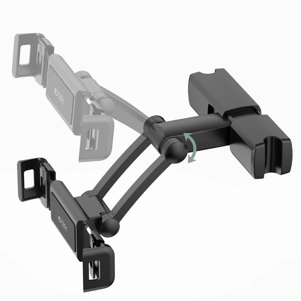 Zuhanyzófej tartó Tech-Protect V2 Stretchable Headrest Car Mount Fekete - 4