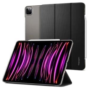 Etui Spigen Liquid Air Folio Apple iPad Pro 11 2021/2022 (3. és 4. generáció) Fekete