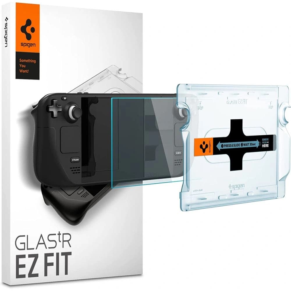 Spigen GLAS.tR ez Fit Valve Steam Deck LCD / OLED Clear - 1