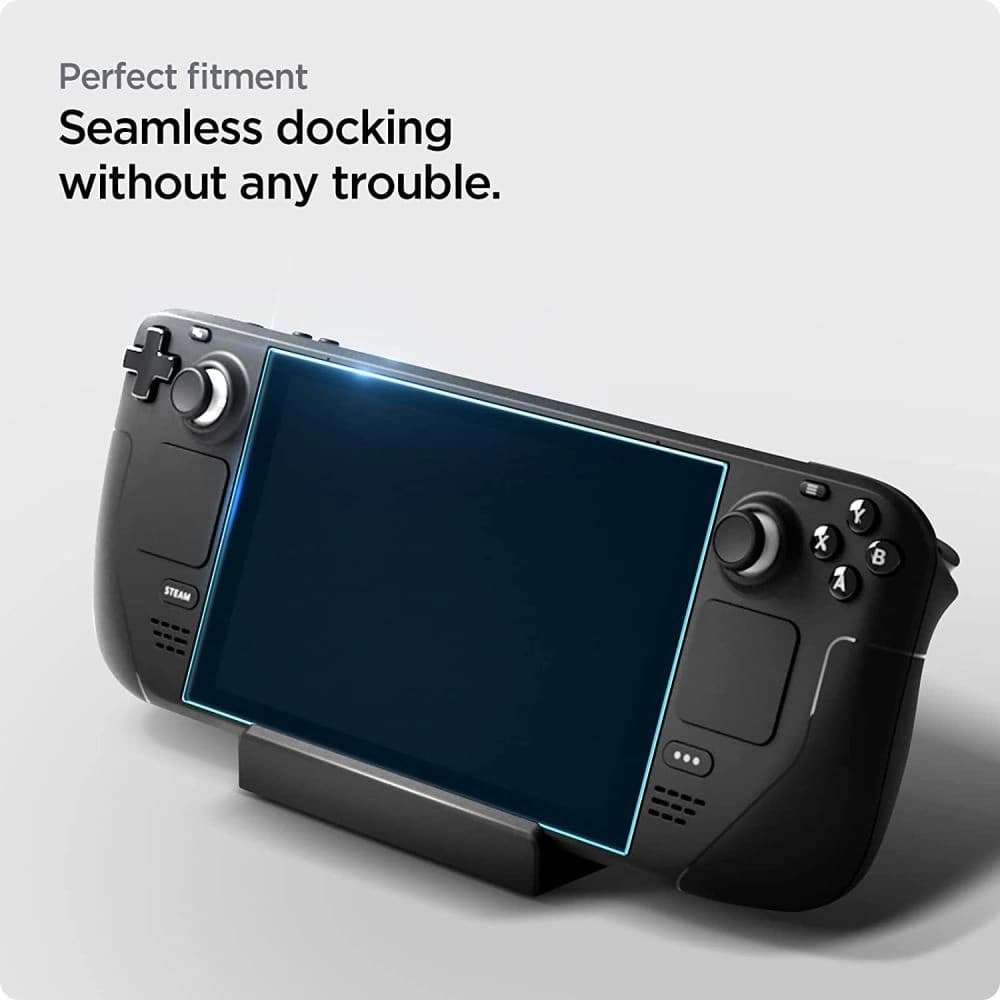 Spigen GLAS.tR ez Fit Valve Steam Deck LCD / OLED Clear - 3