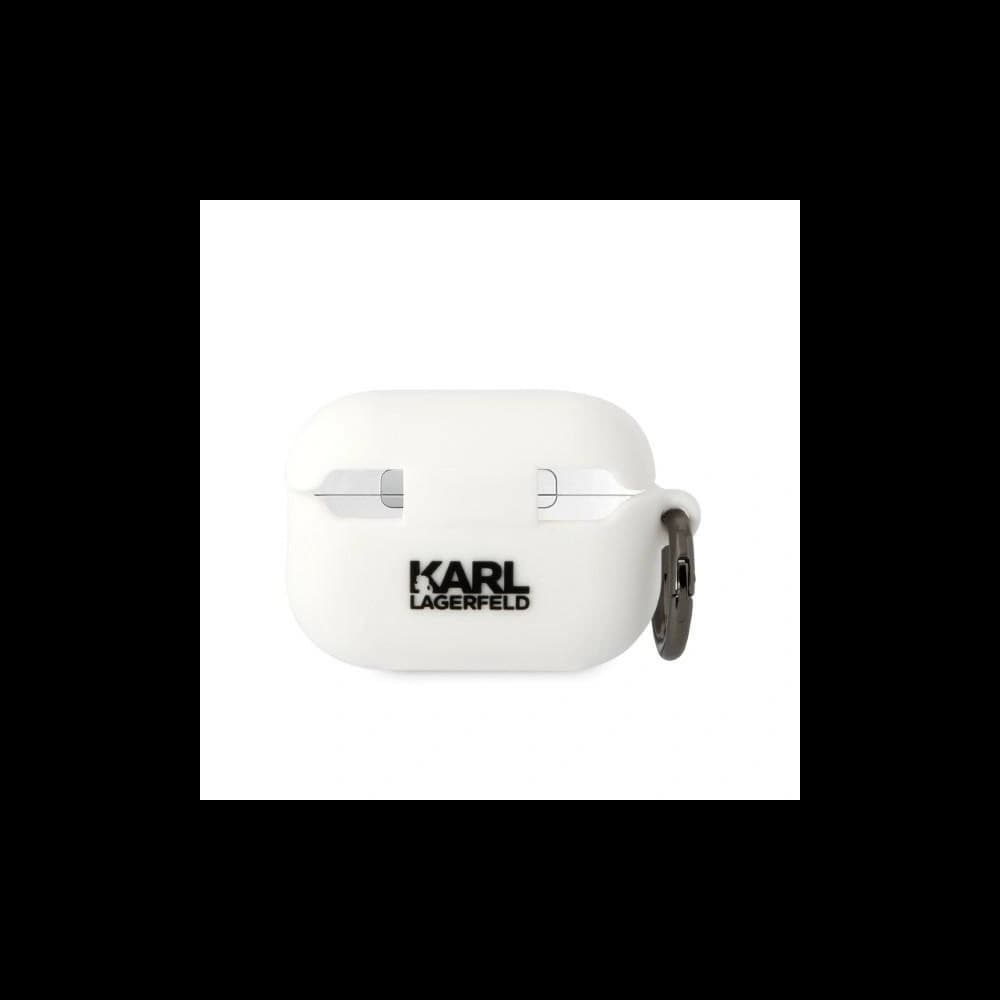 Karl Lagerfeld KLAP2RUNIKH Apple AirPods Pro 2 cover white Silicone Karl Head 3D - 2