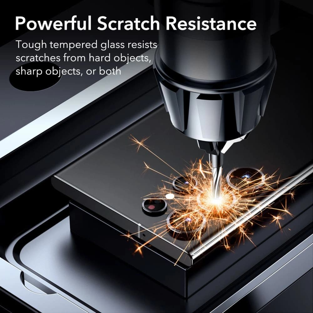 Gehärtetes Glas für die ESR Kamera Linse Samsung Galaxy S23 Ultra Schwarz - 5