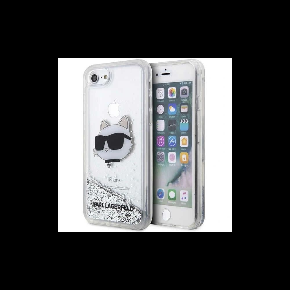 Case Karl Lagerfeld KLHCI8LNCHCS Apple iPhone SE 2022/SE 2020/8/7 silber/hardcase Glitter Choupette Head - 1