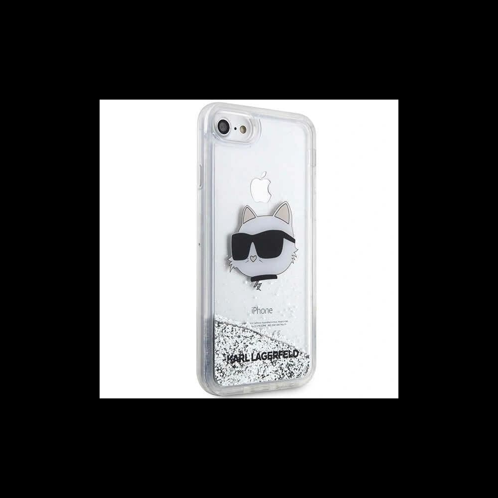 Case Karl Lagerfeld KLHCI8LNCHCS Apple iPhone SE 2022/SE 2020/8/7 silber/hardcase Glitter Choupette Head - 4