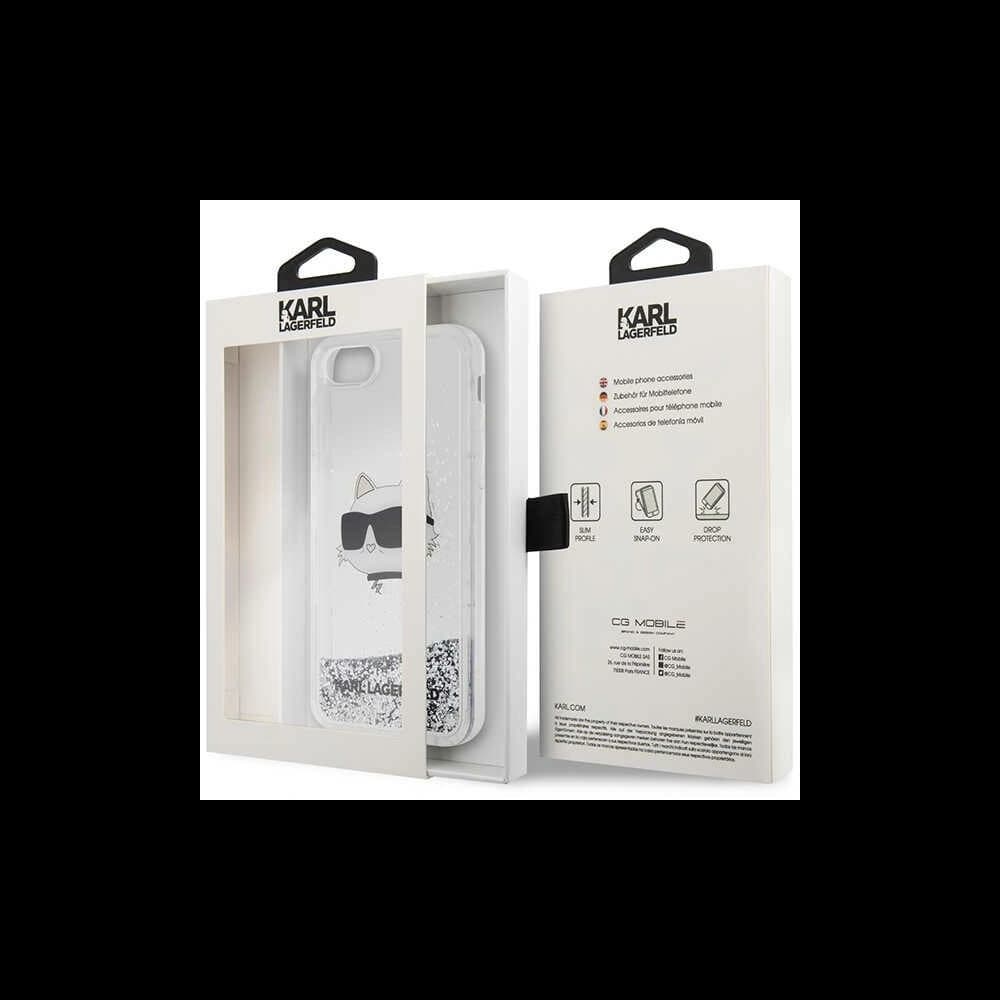 Case Karl Lagerfeld KLHCI8LNCHCS Apple iPhone SE 2022/SE 2020/8/7 silber/hardcase Glitter Choupette Head - 8