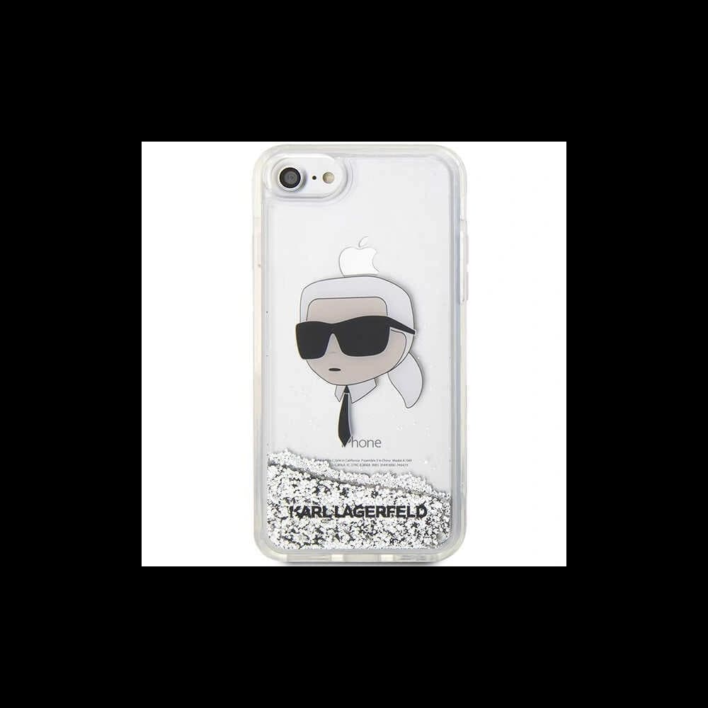 Case Karl Lagerfeld KLHCI8LNKHCH Apple iPhone SE 2022/SE 2020/8/7 Silber/hardcase Glitter Karl Head - 3