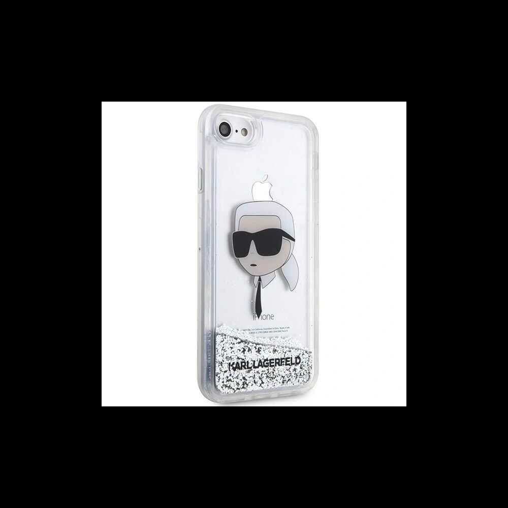 Case Karl Lagerfeld KLHCI8LNKHCH Apple iPhone SE 2022/SE 2020/8/7 Silber/hardcase Glitter Karl Head - 4