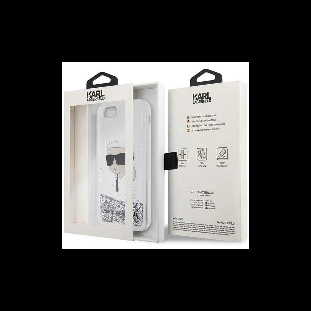 Case Karl Lagerfeld KLHCI8LNKHCH Apple iPhone SE 2022/SE 2020/8/7 Silber/hardcase Glitter Karl Head - 8