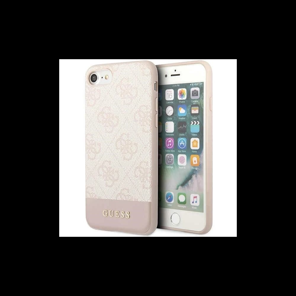 Case Guess GUHCI8G4GLPI Apple iPhone SE 2022/SE 2020/8/7 rosa/pink Hartschale 4G Stripe Collection - 1