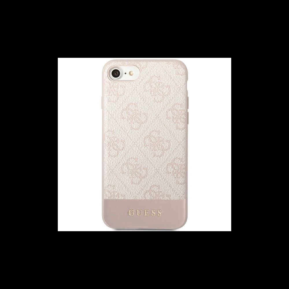 Case Guess GUHCI8G4GLPI Apple iPhone SE 2022/SE 2020/8/7 rosa/pink Hartschale 4G Stripe Collection - 3