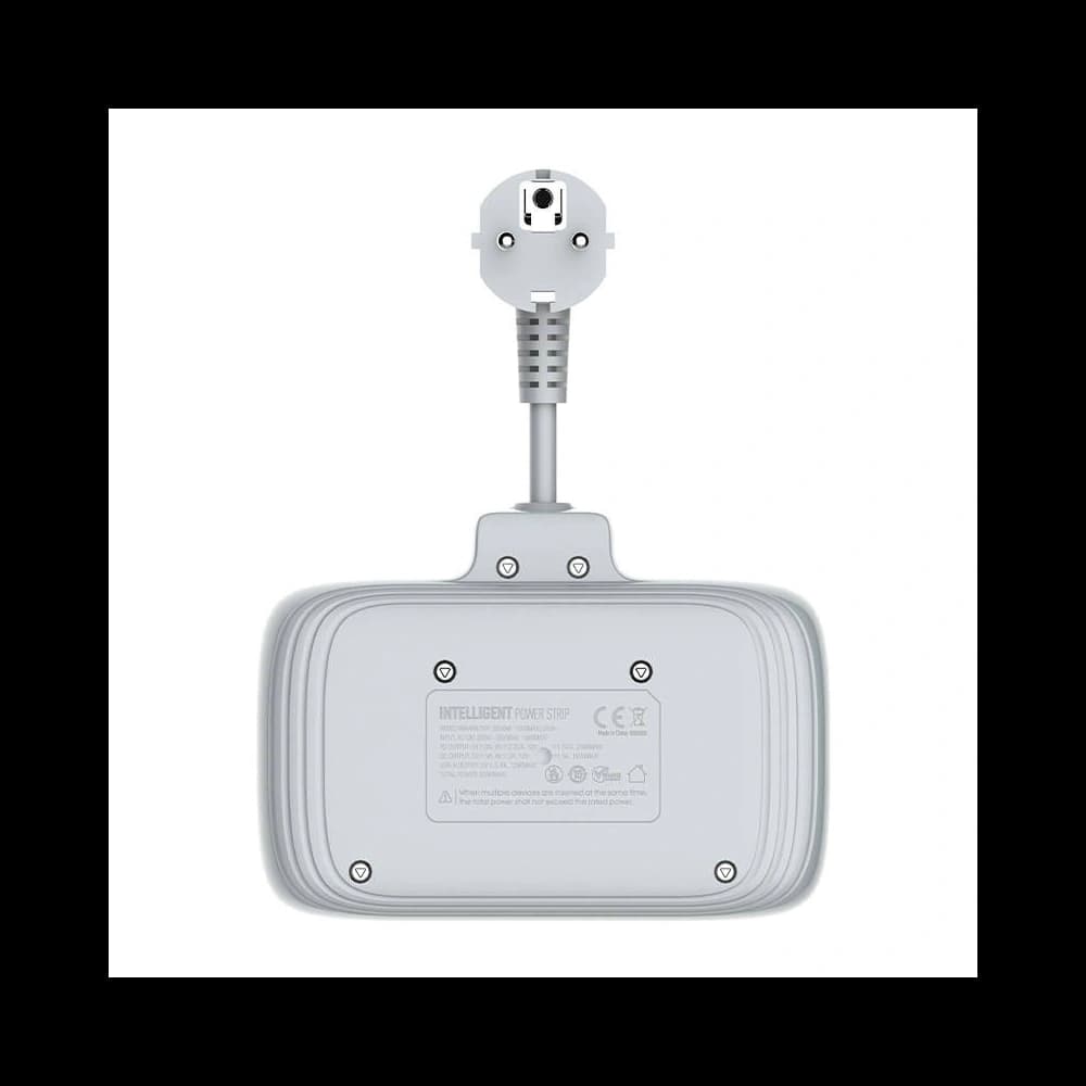 Steckdosenleiste mit 2 AC-Steckdosen, 3x USB, USB-C, LDNIO SE2435, 2500W (weiß) - 7