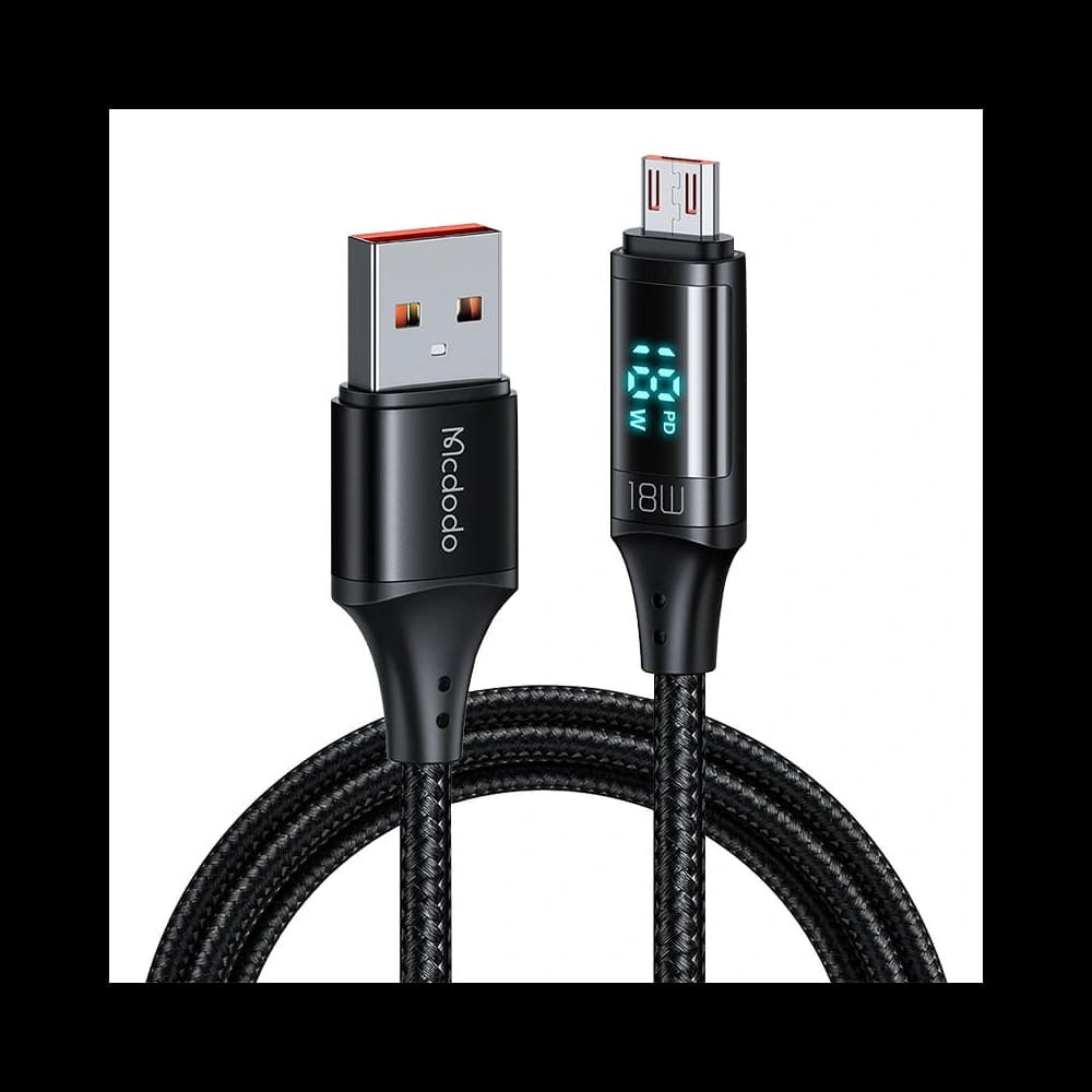 Kabel Mcdodo CA-1070 USB-A/microUSB, 3A, 1.2m (czarny) - 1
