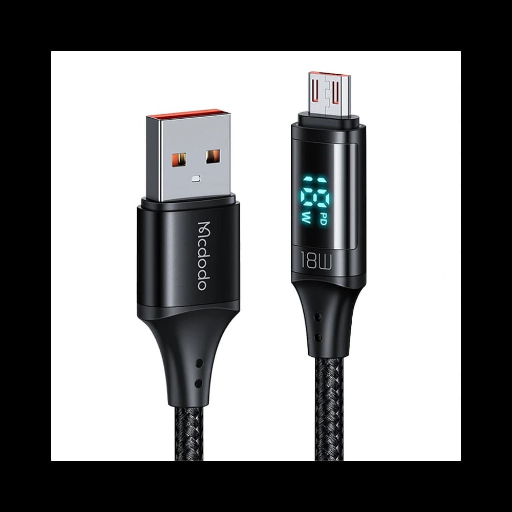 Kabel Mcdodo CA-1070 USB-A/microUSB, 3A, 1.2m (czarny) - 2
