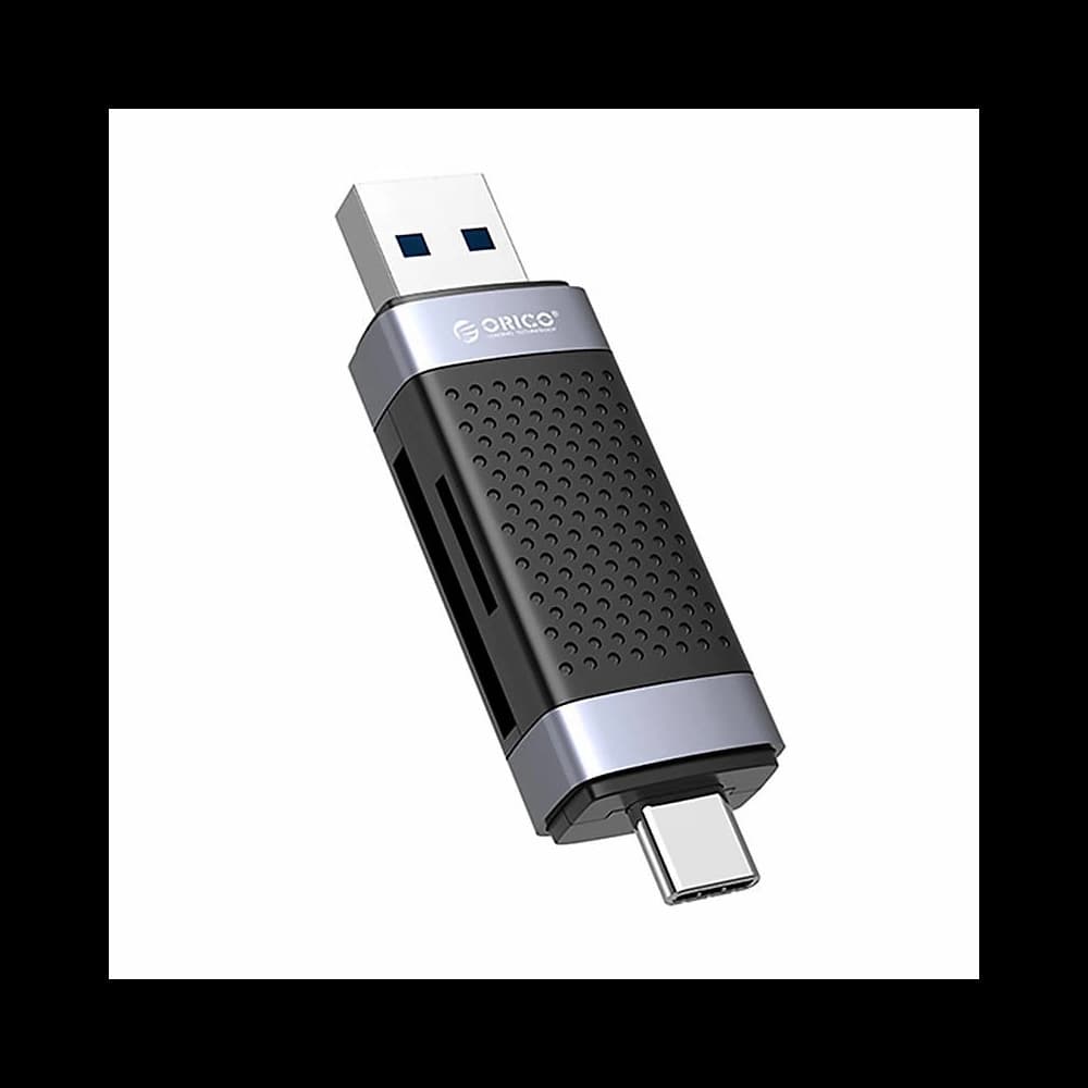 TF/SD-Kartenleser Orico CD2D-AC2-BK-EP, USB + USB-C (schwarz) - 1
