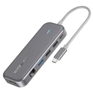 Adapter 11in1 HUB USB-C Blitzwolf BW-TH11 HDMI x2, USB3.0, USB2.0 x2, SD/TF, VGA, USB-C x2 und RJ45