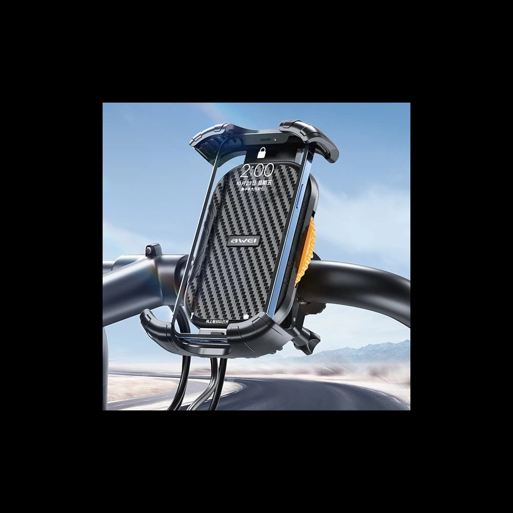 Uchwyt rowerowy AWEI X29 4,7"-6,7" do ramy czarny - 2