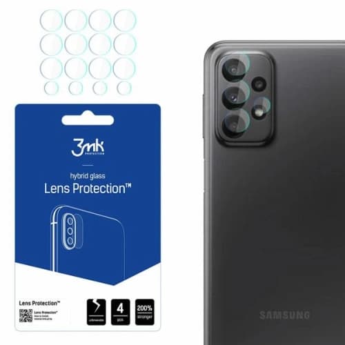 [OUTLET] Hybridní sklo na objektiv fotoaparátu 3MK Ochrana objektivu Samsung Galaxy A23 LTE [4 PACK]