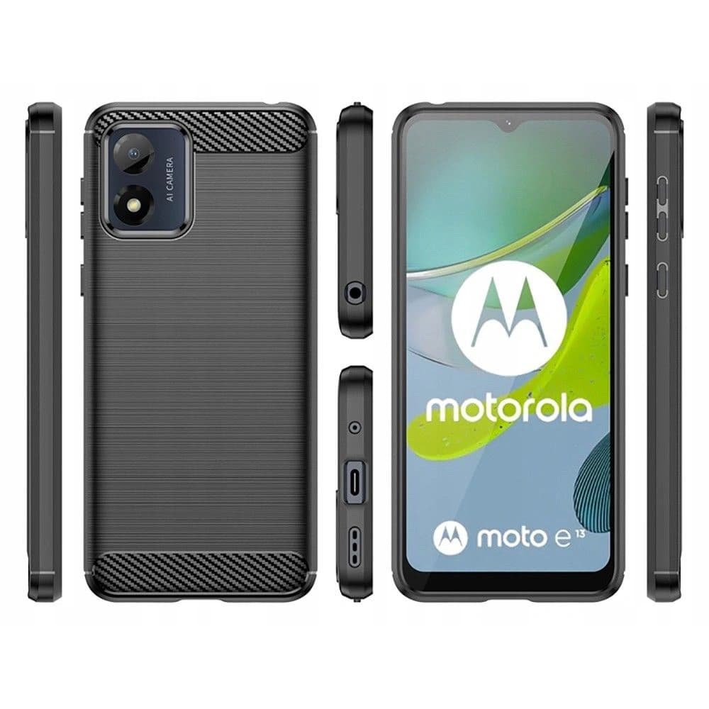 Tech-Protect TPUCarbon Motorola Moto E13 Black - 2