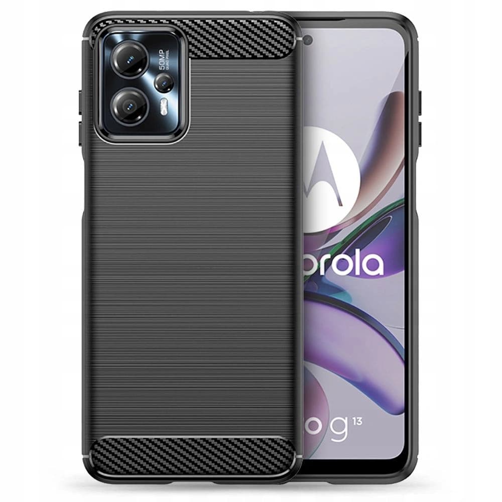 Etui Tech-Protect TPUCarbon Motorola Moto G13/G23 Fekete - 1