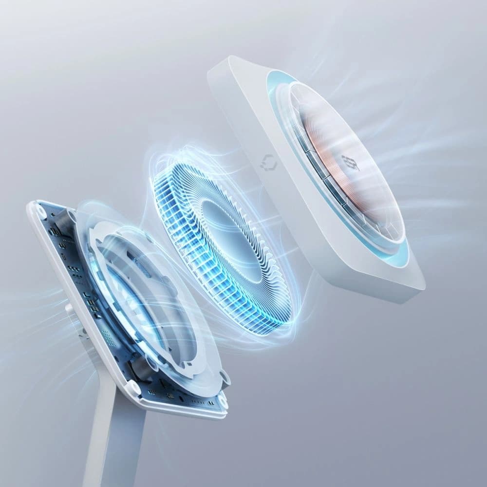 ESR HaloLock 3in1 Cryoboost Magnetic MagSafe Wireless Charger Arctic White - 3