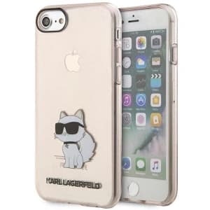 Karl Lagerfeld KLHCI8HNCHTCP Apple iPhone SE 2022/SE 2020/8/7 pink hardcase Ikonik Choupette