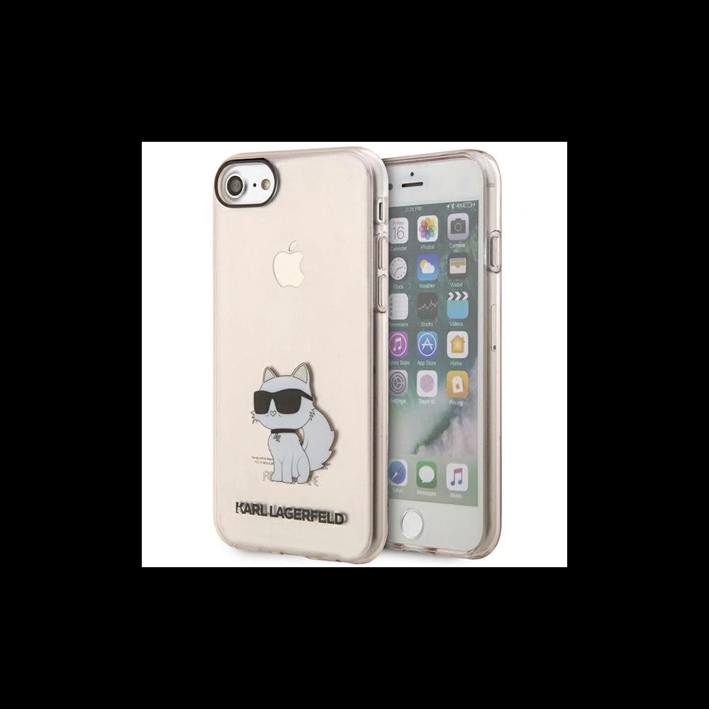 Karl Lagerfeld Apple Tasche KLHCI8HNCHTCP iPhone SE 2022/SE 2020/8/7 rosa/rosa Hartschale Ikonik Choupette - 1