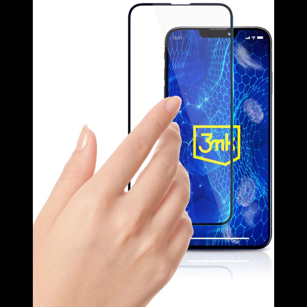 Edzett üveg 3MK HardGlass Max Lite Motorola Moto E32s fekete - 5