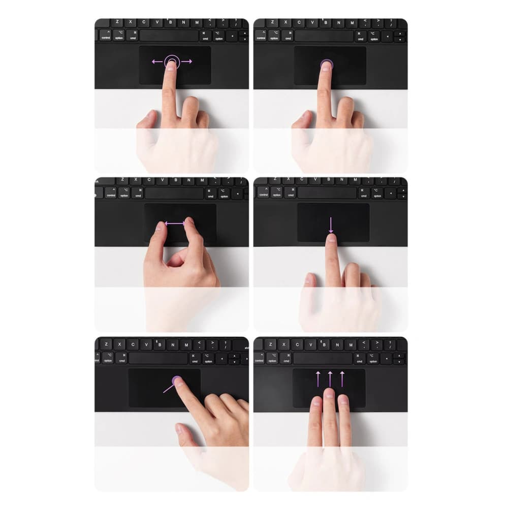 Baseus Apple Tasche Brilliance Keyboard iPad Air 10.9 (4. und 5. Generation)/iPad Pro 11 (1., 2. und 3. Generation)/iPad 10.9 2022 (10. Generation) grau - 14