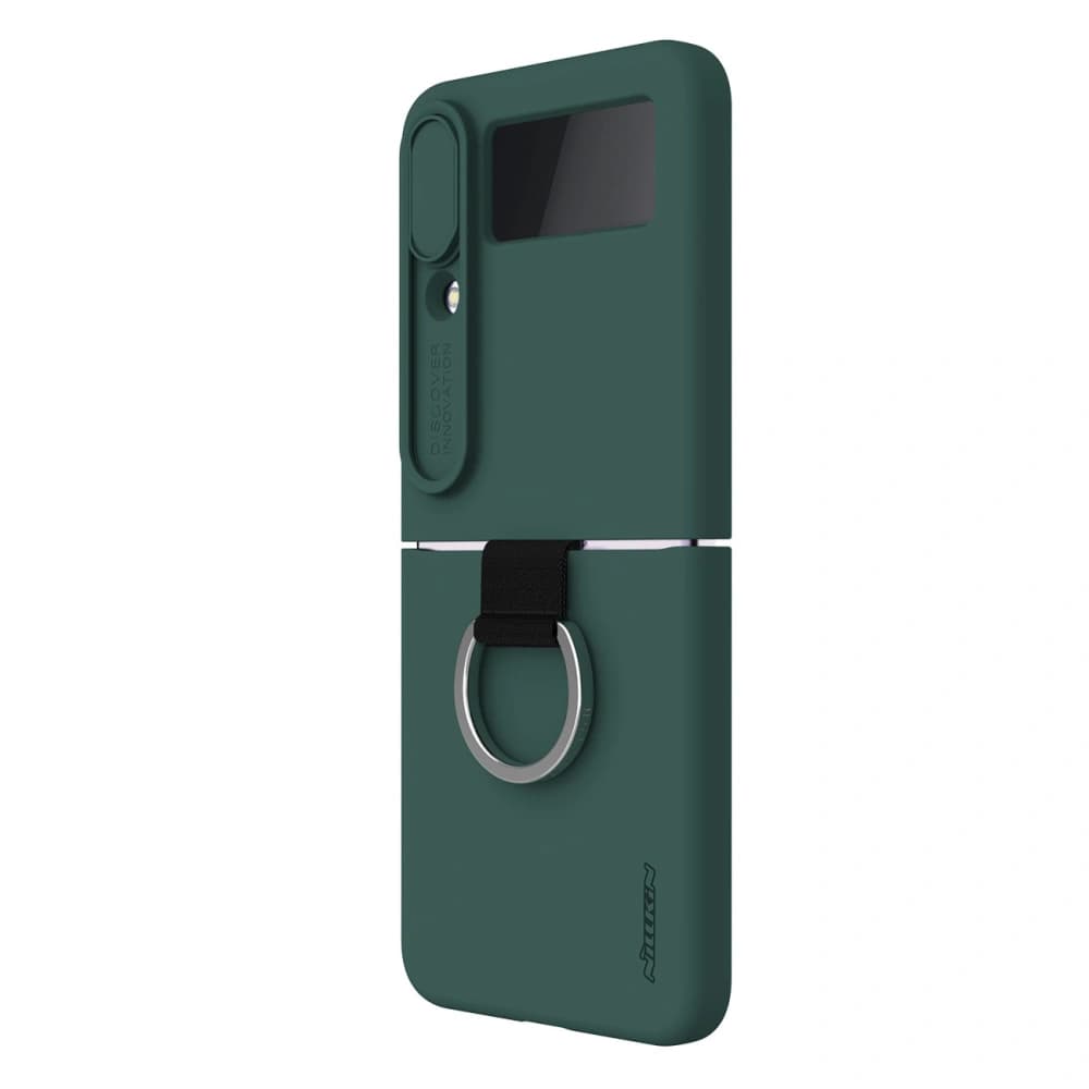 Case Nillkin CamShield Silky Silicone Samsung Galaxy Z Flip 4 green - 3