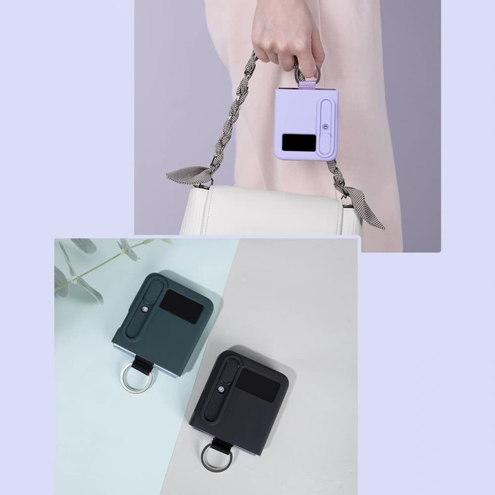 Case Nillkin CamShield Silky Silicone Samsung Galaxy Z Flip 4 green - 7