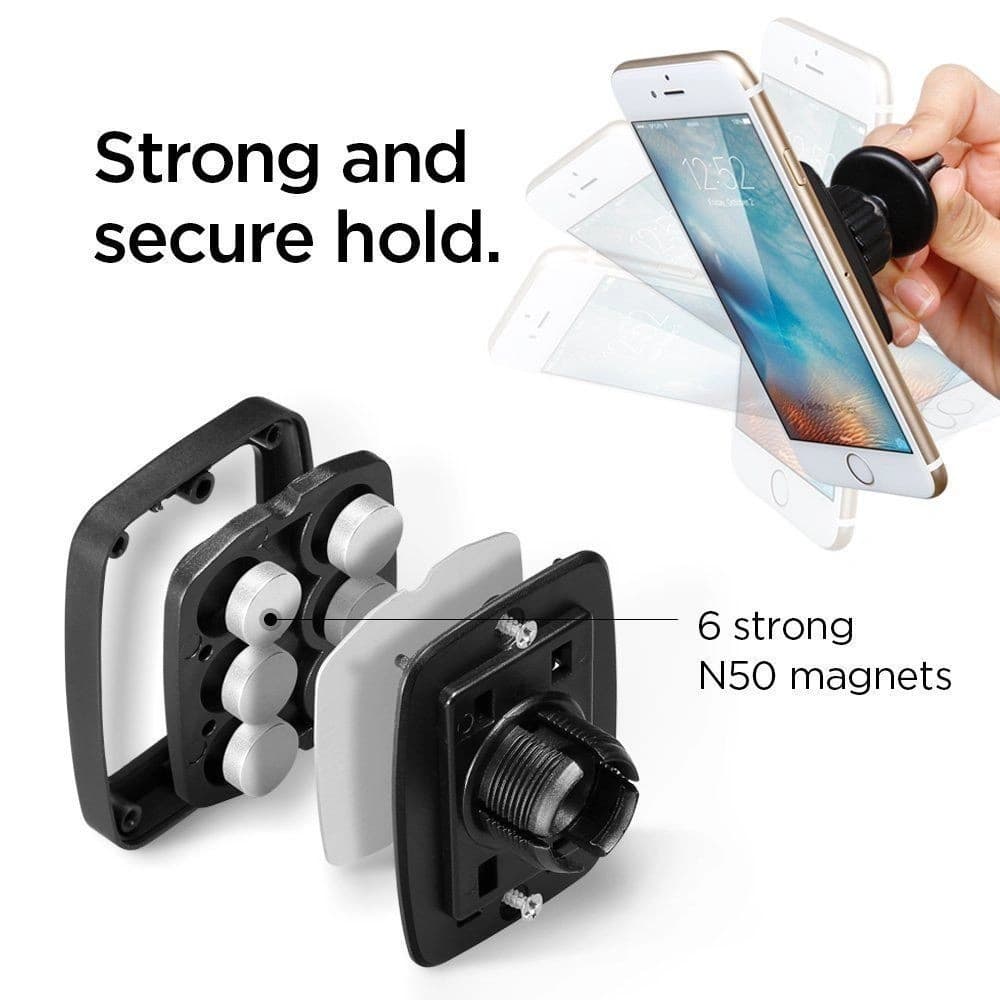 Spigen H12 Air Vent Magnetic Car Mount Holder - 6